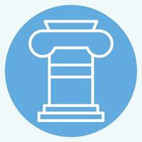 Icon Column. related to Theatre Gradient symbol. blue eyes style. simple design editable. simple illustration vector
