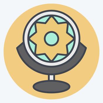 icono biónico ojo. relacionado a futuro tecnología símbolo. color compañero estilo. sencillo diseño editable. sencillo ilustración vector