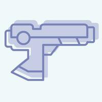 Icon Hi-Tech Weapons. related to Future Technology symbol. two tone style. simple design editable. simple illustration vector