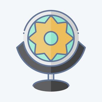 icono biónico ojo. relacionado a futuro tecnología símbolo. garabatear estilo. sencillo diseño editable. sencillo ilustración vector