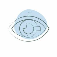 Icon Nano Contact Lenses. related to Future Technology symbol. Color Spot Style. simple design editable. simple illustration vector