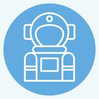 Icon Space Tourism. related to Future Technology symbol. blue eyes style. simple design editable. simple illustration vector