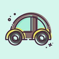 Icon Driverless Car. related to Future Technology symbol. MBE style. simple design editable. simple illustration vector