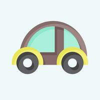 Icon Driverless Car. related to Future Technology symbol. flat style. simple design editable. simple illustration vector