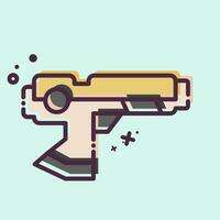 Icon Hi-Tech Weapons. related to Future Technology symbol. MBE style. simple design editable. simple illustration vector