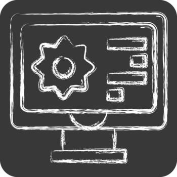 icono biomético materiales relacionado a futuro tecnología símbolo. tiza estilo. sencillo diseño editable. sencillo ilustración vector