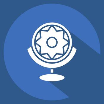 Icon Bionic Eye. related to Future Technology symbol. long shadow style. simple design editable. simple illustration vector