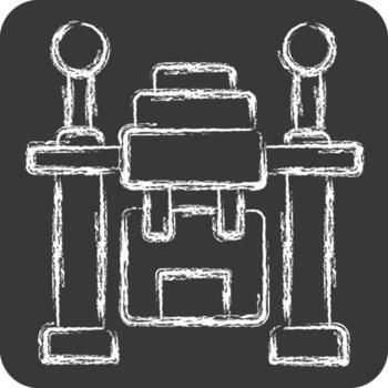 icono zumbido entrega. relacionado a futuro tecnología símbolo. tiza estilo. sencillo diseño editable. sencillo ilustración vector