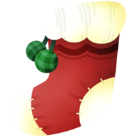 Navidad media rojo png