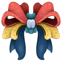 Colored bow for decoration png