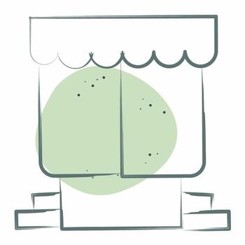 Icon Scene. related to Theatre Gradient symbol. Color Spot Style. simple design editable. simple illustration vector