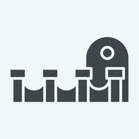 Icon Theatre. related to Theatre Gradient symbol. glyph style. simple design editable. simple illustration 1 vector