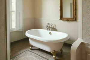 ai generado victoriano estilo baño. Pro foto