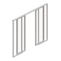 ventana 3d hacer diseño elemento png