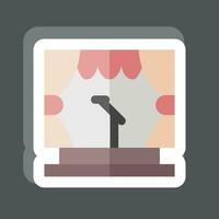 Sticker Stage. related to Theatre Gradient symbol. simple design editable. simple illustration vector