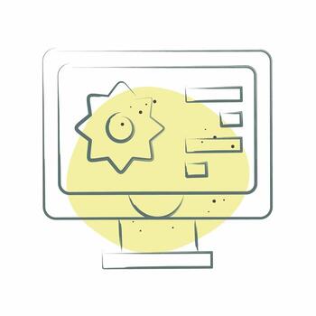 icono biomético materiales relacionado a futuro tecnología símbolo. color Mancha estilo. sencillo diseño editable. sencillo ilustración vector