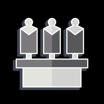 Icon Wardrobe. related to Theatre Gradient symbol. glossy style. simple design editable. simple illustration vector