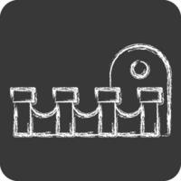 Icon Theatre. related to Theatre Gradient symbol. chalk Style. simple design editable. simple illustration 1 vector