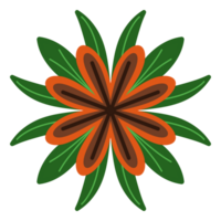 estético folha flor png