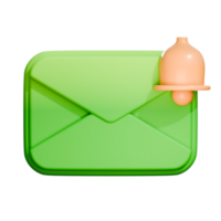 3d Symbol Mail Benachrichtigung png