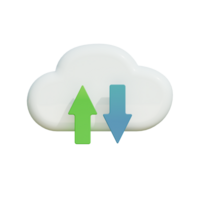 3d icono compartir nube png