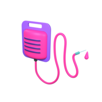 3d icon healthcare and medical. Intravenous drip png