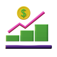 3d icon profit. business png