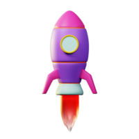 3d icon rocket. business png