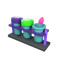 3d icône soins de santé et médical. du sang tester png