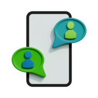 3d communication bavarder png