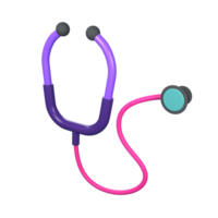 3d icoon gezondheidszorg en medisch. stetoscoop png