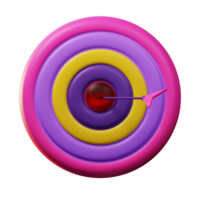 3d icon target. business png