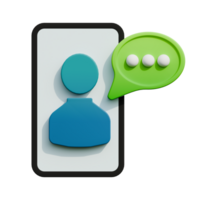 3d icon chat png