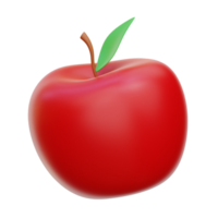 Apfel 3d Symbol Abbildungen png