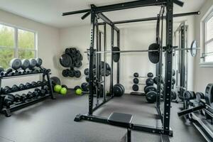 AI generated Home Gym. Pro Photo