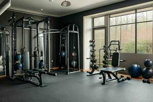 AI generated Home Gym. Pro Photo