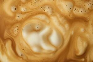 AI generated Coffee foam texture. AI Generated photo