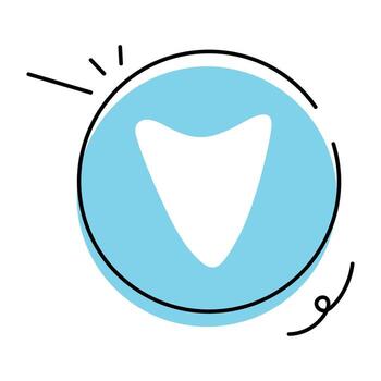 Cursor Controls Hand Drawn Icon vector