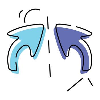 Cursor Controls Hand Drawn Icon vector