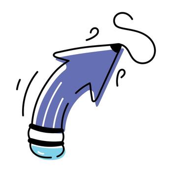 Cursor Controls Hand Drawn Icon vector