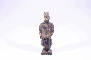 a chinese terracotta figure of a warrior photo