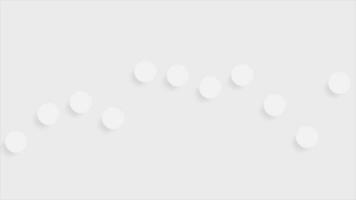 Abstract grey minimal geometric motion design with paper circles video