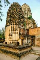 the ruins of an ancient temple in thailand photo