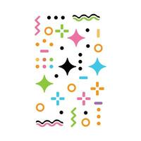 Pattern hipster abstract vector illustration. Form geometric line shapes. Fashion style design concept.