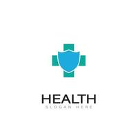 health logo care medical clinic brand heart vector