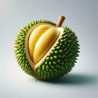 AI generated Durian fruit,slice ripe durian fruit photo