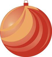 D Xmas Christmas ball decoration vector