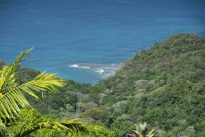 Caribbean Sea cliff photo