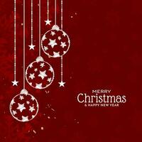 Merry Christmas festival celebration modern background design vector