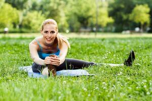 Woman exercise  outdoor photo